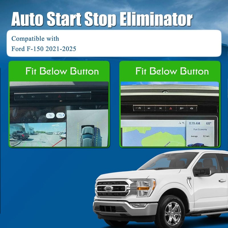YESCHE Auto Start Stop Eliminator Compatible with Ford F150 2021-2025 Automatic Startstop Engine System Disabler Canceller Cable Device Stops Shutoff Saves Battery Accessories - Image 2